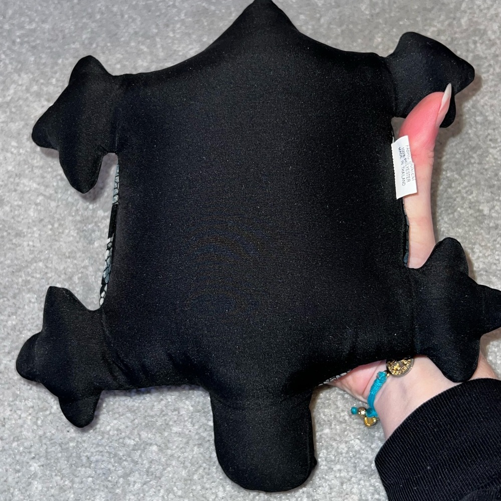 Vintage Cost Plus Blue & Black Turtle Bean Bag Plushie Stuffed Animal - Picture 8 of 11